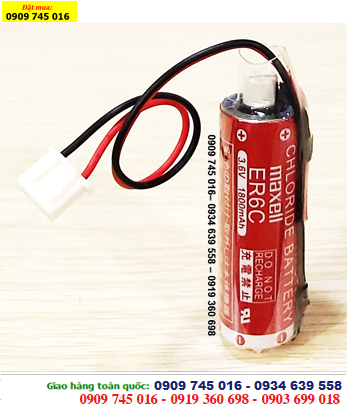 Pin Maxell ER6C _Pin ER6C; Pin nuôi nguồn PLC Maxell ER6C lithium 3.6v AA1800mAh _Xuất xứ Nhật