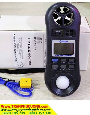 Traceable 4332; Máy đo ánh sáng với dải đo 0-20,000 Lux và 0-2000 FC _Traceable 4332 Enviro-Meter™ |HÀNG CÓ SẲN