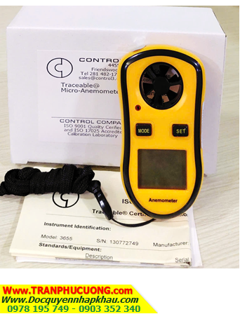 Traceable 3655; Phong kế đo Vận tốc gió/ Lưu lượng khí _Traceable 3650 Micro-Anemometer/Therm |HÀNG CÓ SẲN