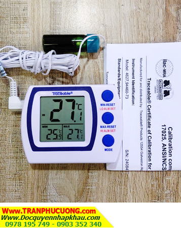 Traceable 4627; Nhiệt kế VACCINE -50°C đến 70°C _Traceable 4627 Memory Monitoring Plus Traceable Thermometer)| HÀNG CÓ SẲN