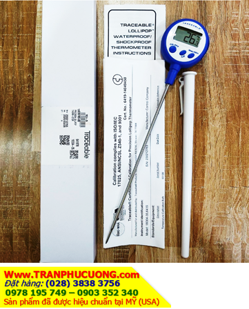 Traceable 6419, Nhiệt kế Que thăm nhiệt –50 đến 250°C Traceable 6419 Precision Traceable Lollipop Thermometers /Đã hiệu chuẩn tại MỸ |HÀNG CÓ SẲN