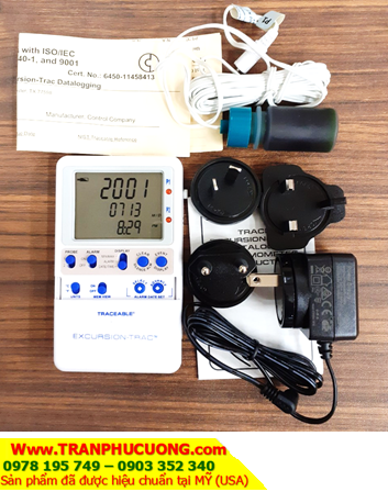Traceable 6450; Nhiệt kế –50°C đến 70°C _Traceable 6450 Traceable® Excursion-Trac™ USB Datalogging Refrigerator/ Freezer Thermometer Plastic Bottle Probe |CÓ SẲN