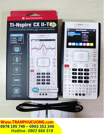Ti-Nspire CX II-T; Máy tính Khoa học Vẽ đồ thị Texas Instrument Ti-Nspire CX II-T chính hãng (Độc Quyền Nhập khẩu tại Việt Nam bởi Cty TNHH Tràng An)