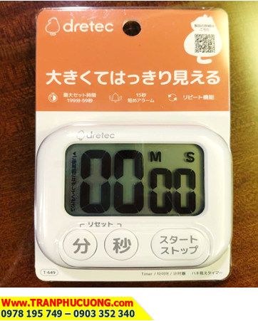DRETEC T-649TW, Đồng hồ hẹn giờ đếm lùi TIMER DRETEC T-649WT chính hãng