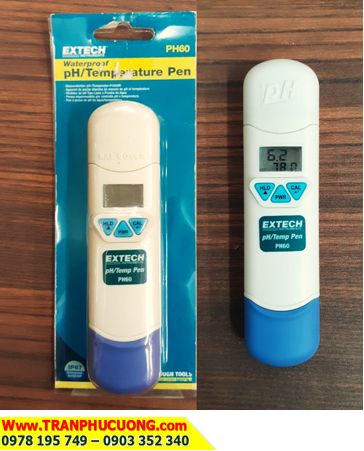 Extech pH60; Bút đo pH 0,00 - 14,00 có đo Nhiệt độ EXTECH PH60 Waterproof pH Pen with Temperature | HÀNG CÓ SẲN - BẢO HÀNH 1 NĂM