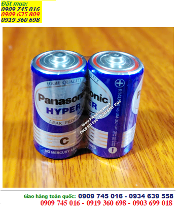 Pin Panasonic R14UT/2S; Pin trung C 1.5v Panasonic R14UT/2S Made in Indonesia - Vỉ 2viên