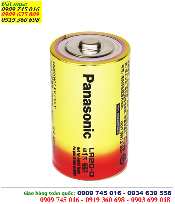 Panasonic LR20XWA, LR20.D; Pin đại D 1.5v Alkaline Panasonic LR20XWA, LR20.D (Made in Belgium)